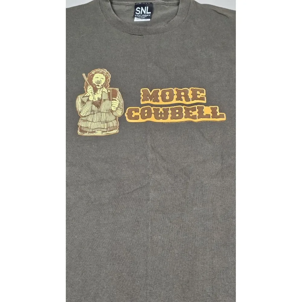 MORE COWBELL Will‎ Farrell T-Shirt Mens XL. 2006 Saturday Night Live T V Promo